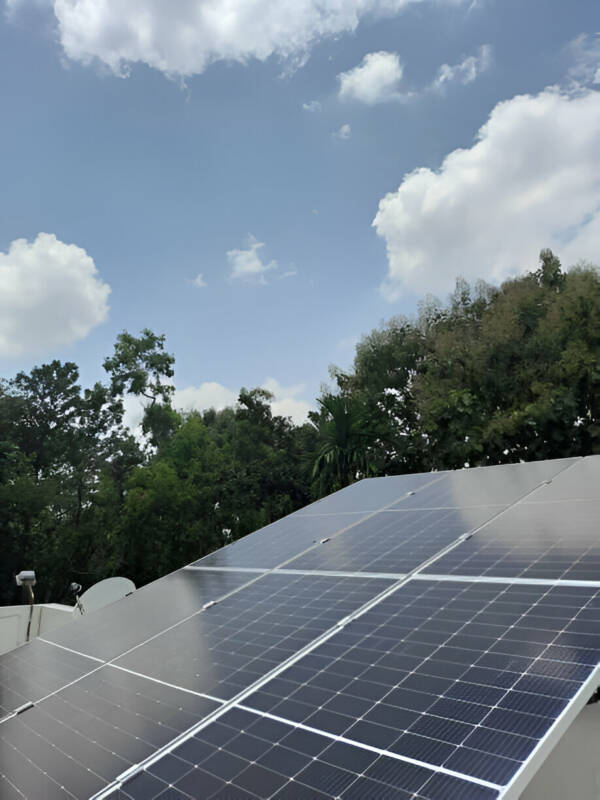 Image of solar panel installed with the help of Govt. subsidy benefits for PM Surya Ghar Yojana.