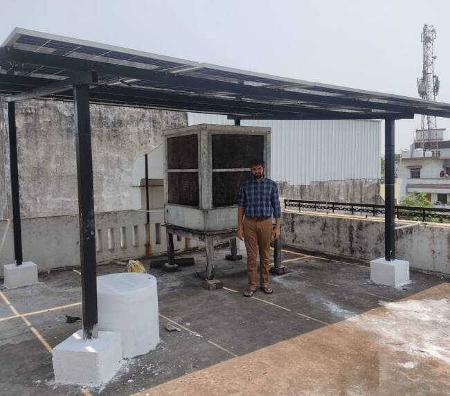 image of customer after installing solar panels with PM Surya Ghar Yojana benefits.