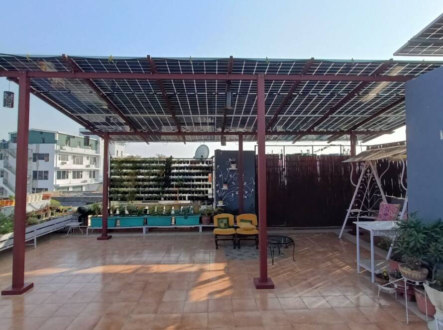 image of affordable solar panel installed by Best solar company in Raipur